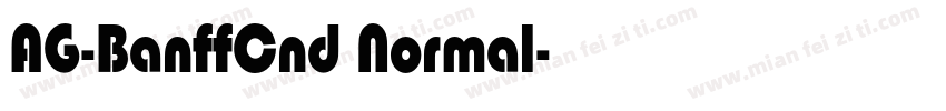 AG-BanffCnd Normal字体转换